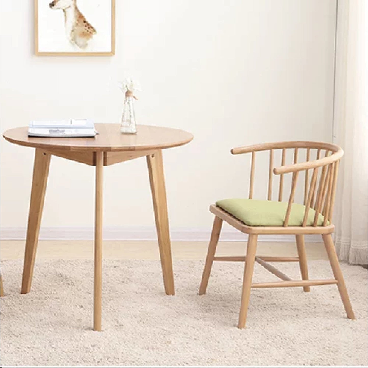 Combi solid wood dining chair (set of two)