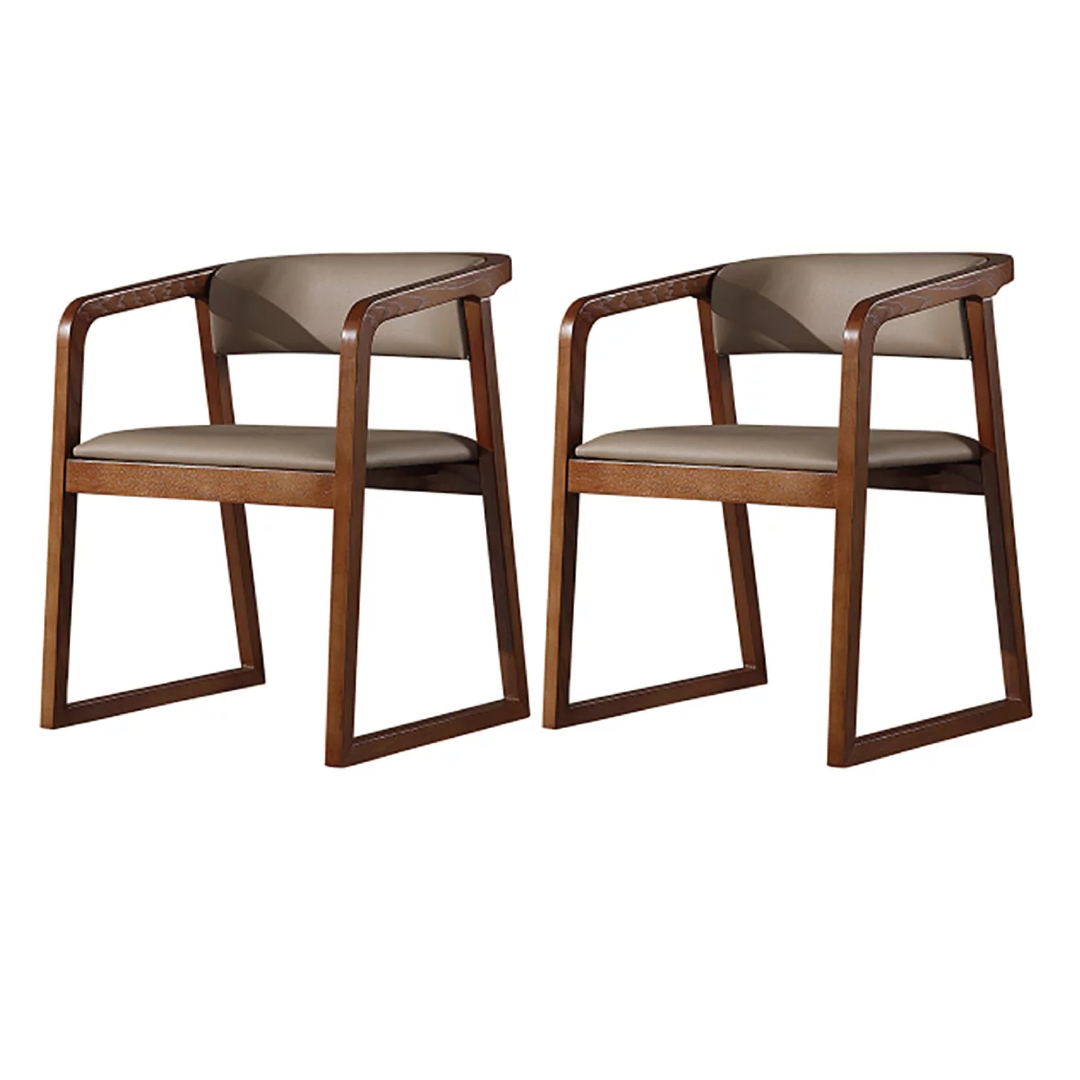 Chess II solid wood dining chair (set of two)