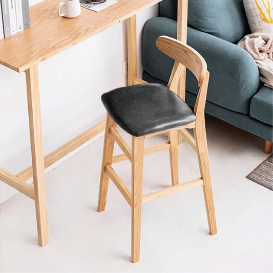Chopin Bar Stool solid wood bar chairs (set of two)