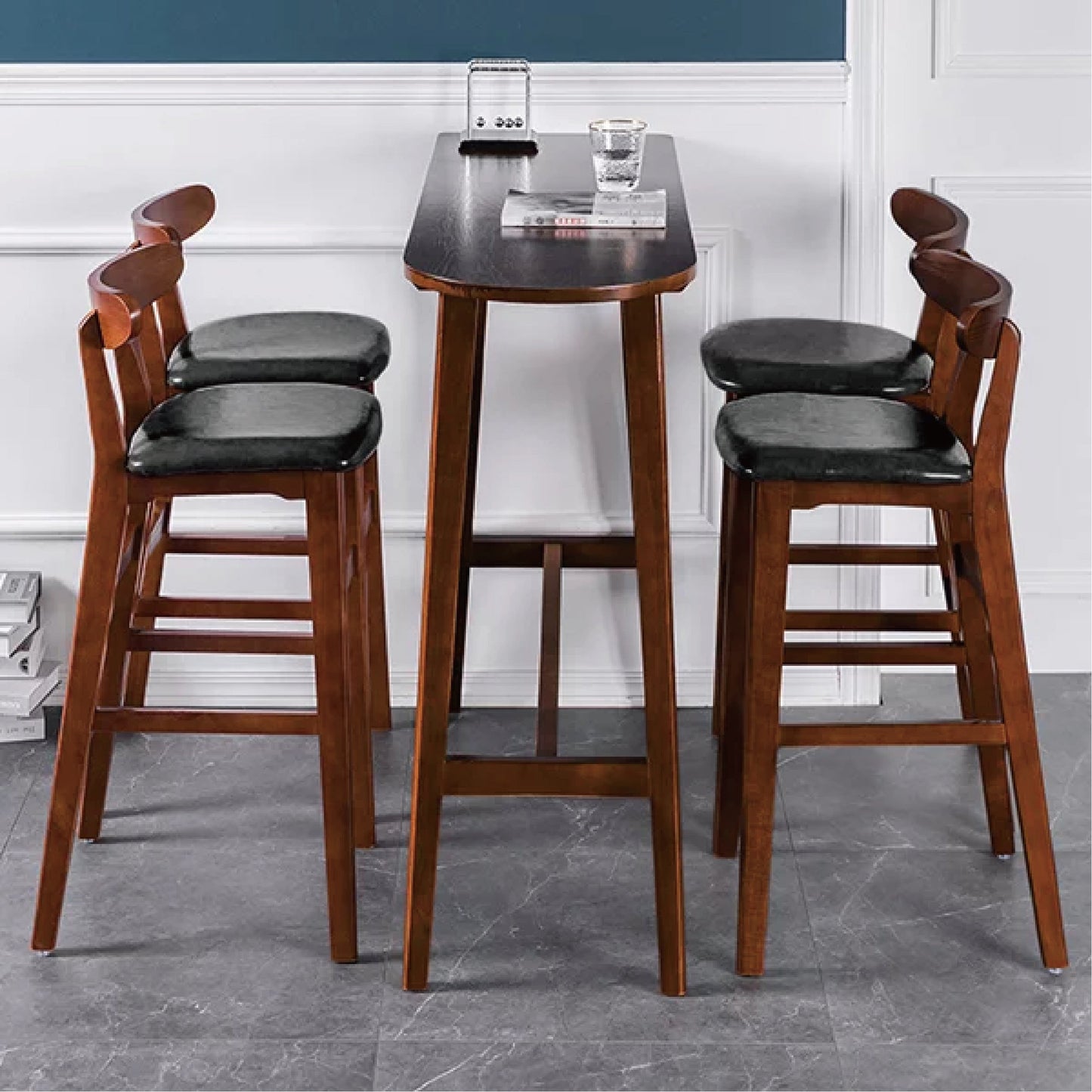 Chopin Bar Stool Solid Wood Bar Stools (Set of Two) | Customized