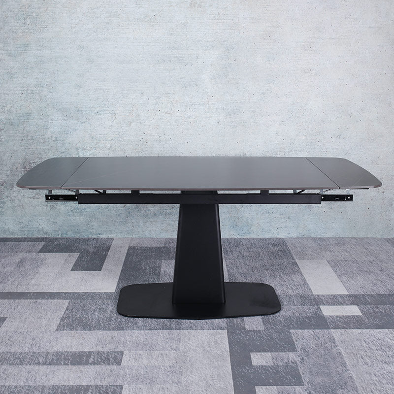 Gibson slate retractable dining table