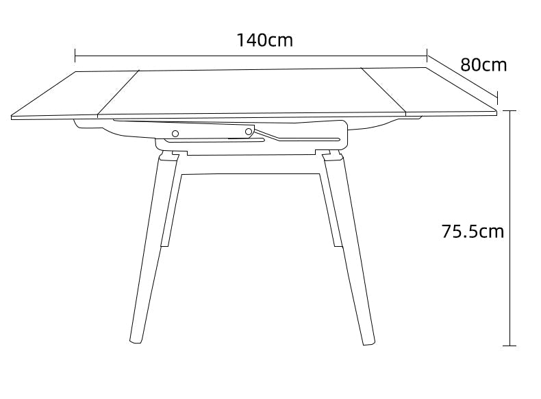 Goofy Slate Extendable Dining Table – In Stock
