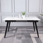 Gusto slate retractable dining table