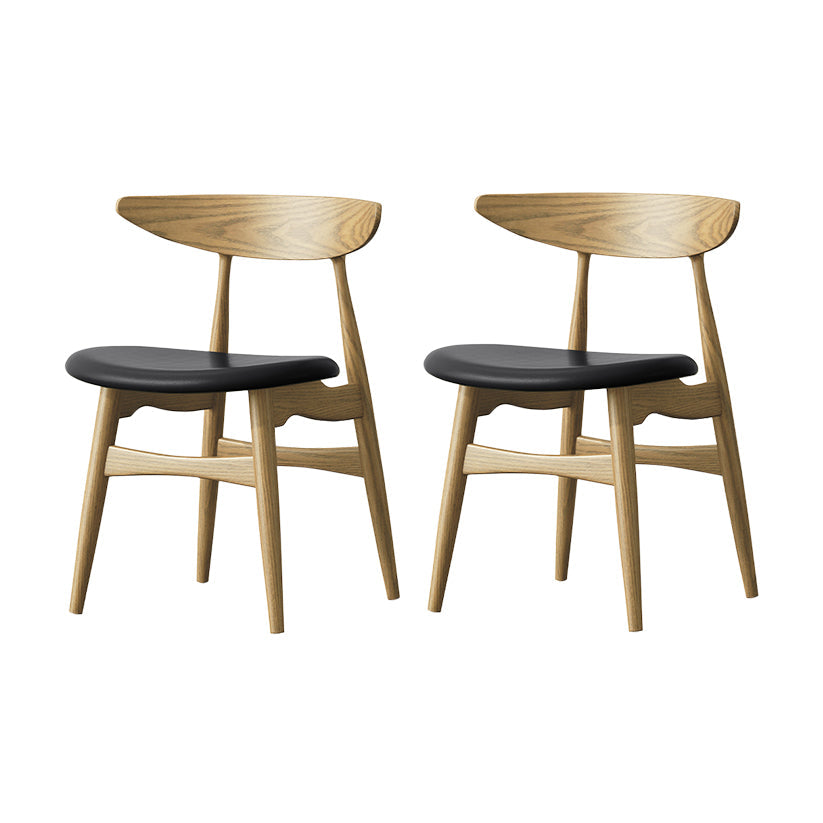 Hansa solid wood dining chairs (set of two)