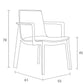 Harmon II solid wood dining chair (set of two)