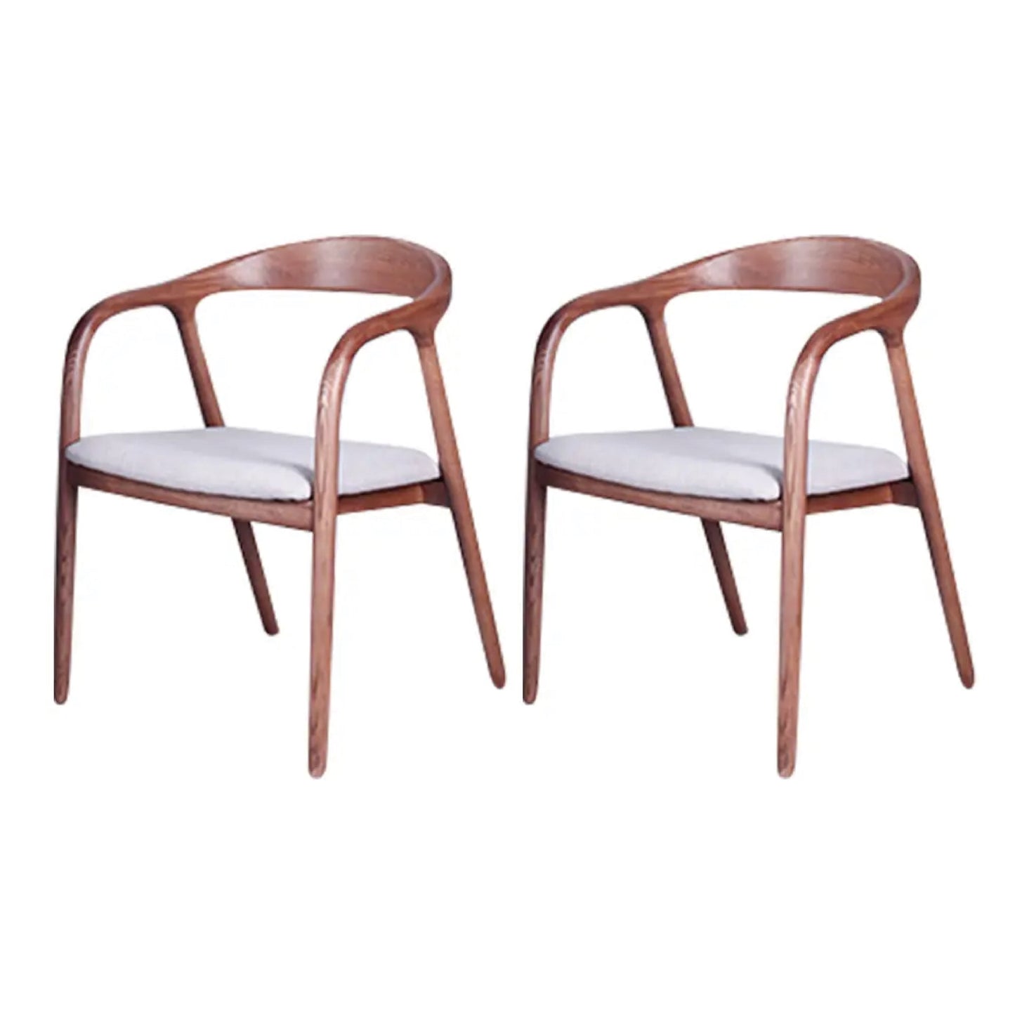 Hiro II Solid Wood Dining Chairs (Set of 2) – Made to order