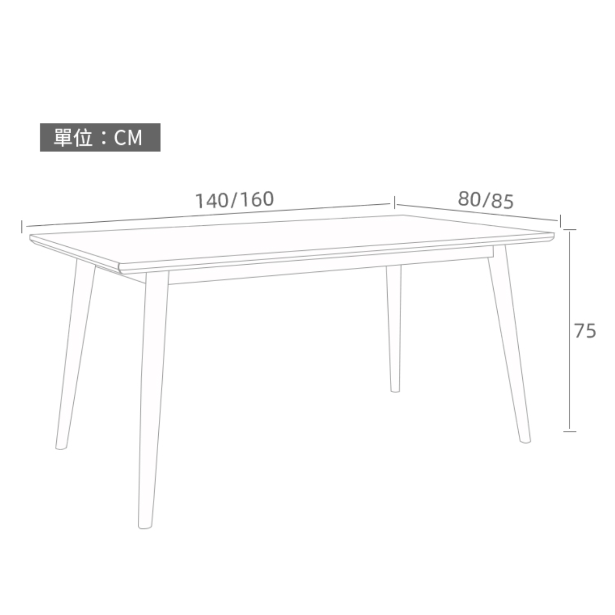 (Reservations are required for warehouse stock) Luke solid wood base dining table-display items