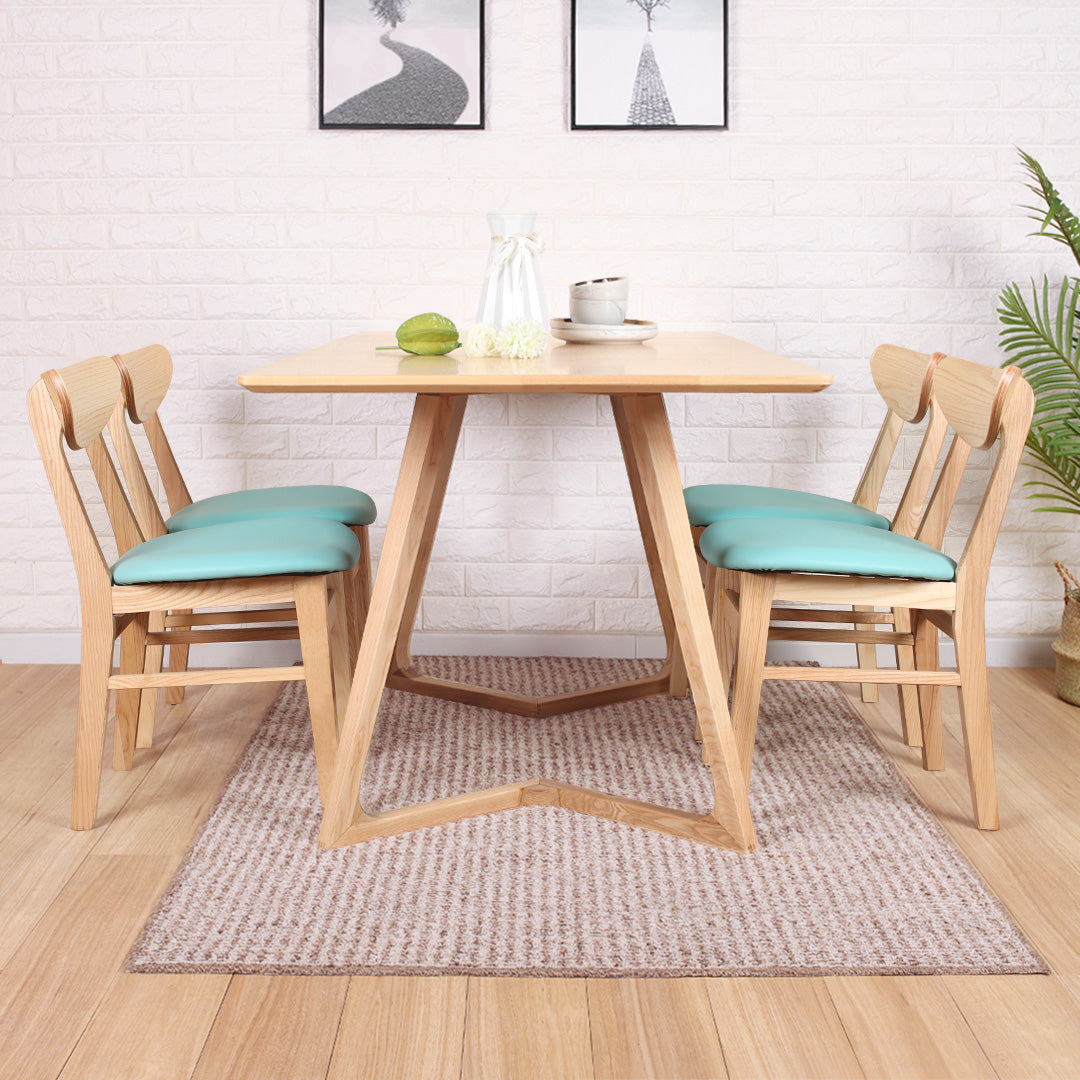 Chopin solid wood dining chairs (set of two)