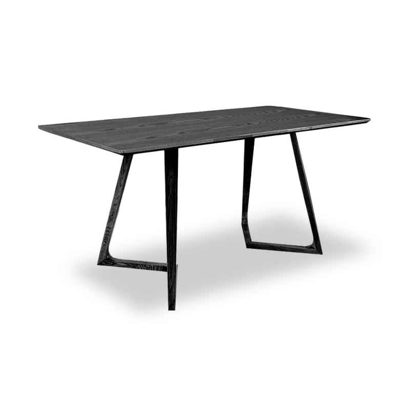 Libra solid wood base dining table