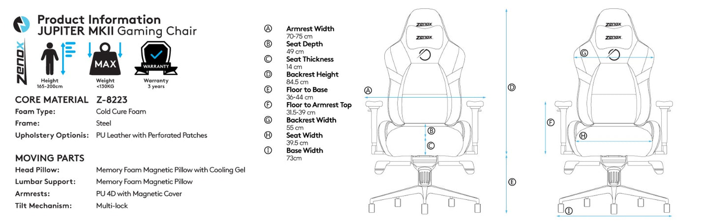 Zenox Jupiter MK2 系列電競椅