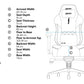 Zenox Specter Mk-2 Series Gaming Chair