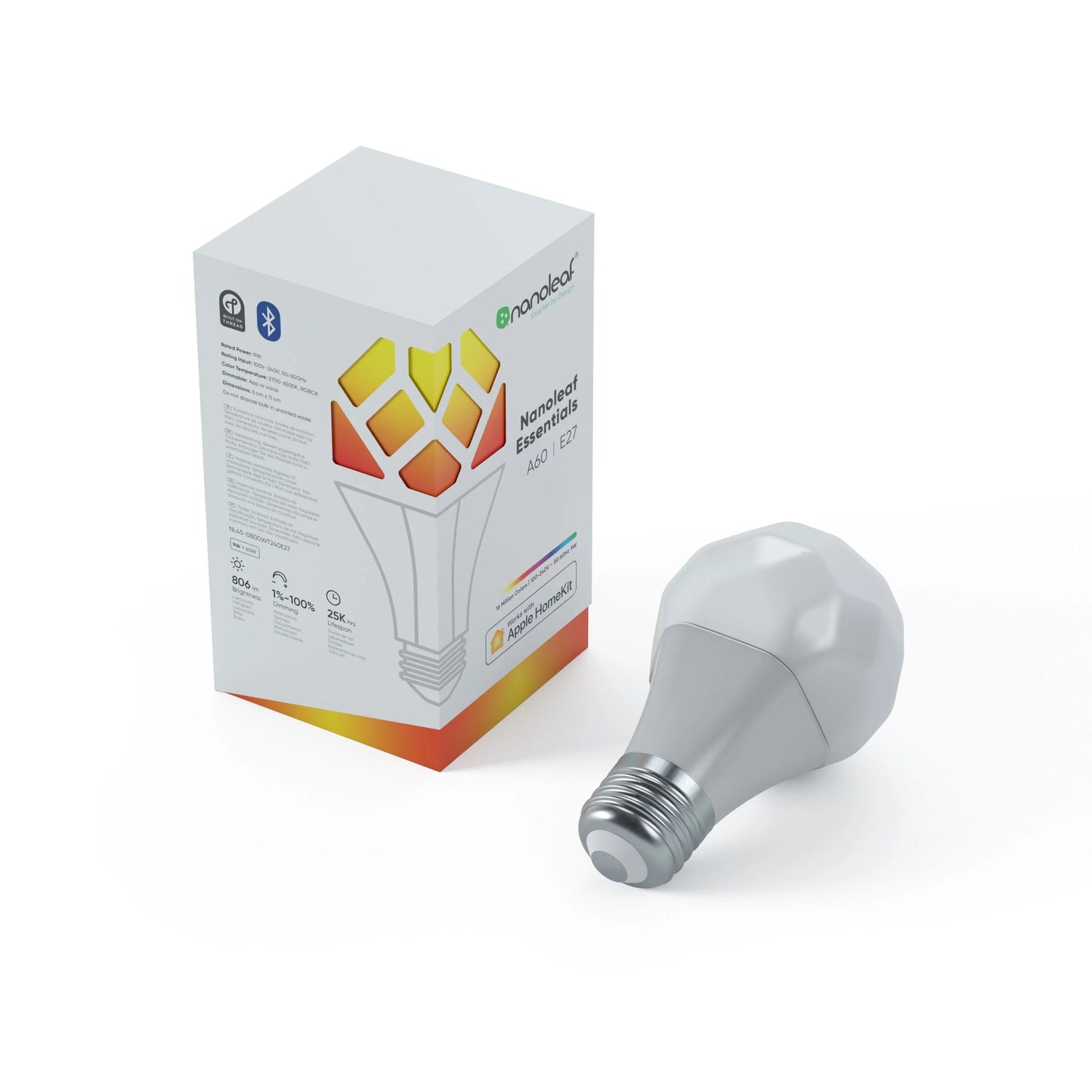 Nanoleaf Essentials – Smart Bulb A19 | E27 Smart Bulb