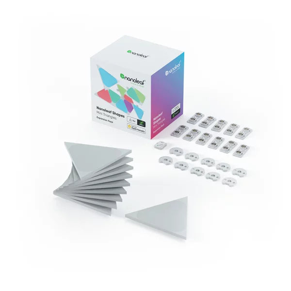 Nanoleaf Shapes – Mini Triangles Expansion Pack 迷你三角形智能照明燈板(10塊補充裝 ...
