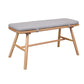 Randall solid wood bench with cushion (95cm) - in stock