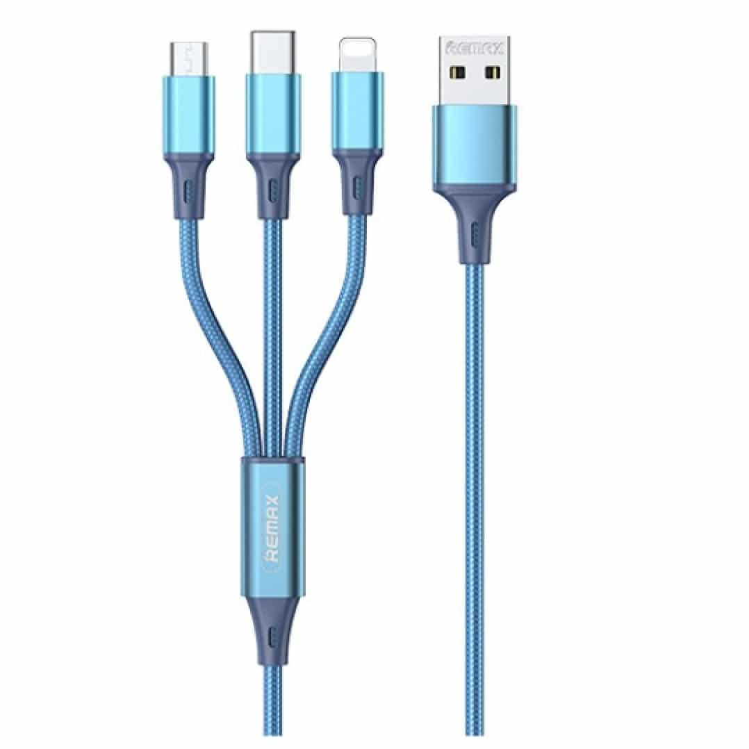 Remax 3 in 1 Quick Charge 3.1A Charging Cable – In Stock