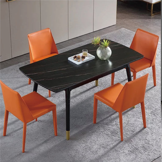 Teddy I saddle leather dining chair (set of two)