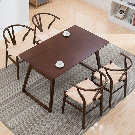 Yoshi solid wood dining chairs (set of two)