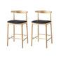 Elton Bar Stool solid wood bar chair (set of two)