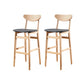 Chopin Bar Stool solid wood bar chairs (set of two)